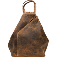 Vintage Rucksacktasche aus Büffelleder