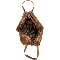 Vintage Rucksacktasche aus Büffelleder