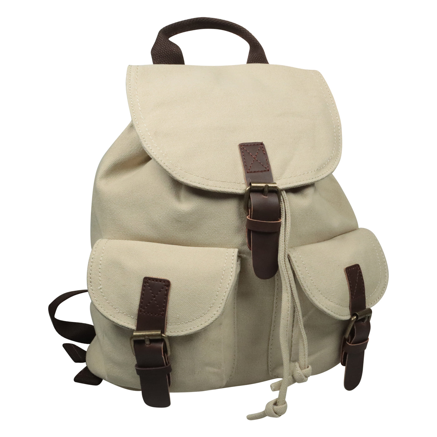 Canvas Rucksack im Retrolook