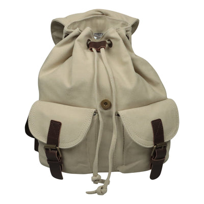 Canvas Rucksack im Retrolook