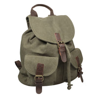 Canvas Rucksack im Retrolook