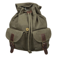 Canvas Rucksack im Retrolook