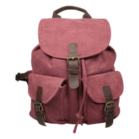 Canvas Rucksack im Retrolook