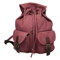 Canvas Rucksack im Retrolook