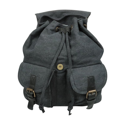 Canvas Rucksack im Retrolook