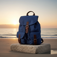 Canvas Rucksack im Retrolook