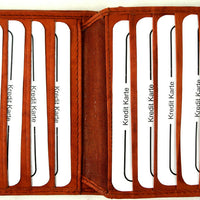 Geldbörse mit 12 Kartenfächern aus weichem Echt Leder