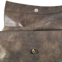 große Umhängetasche aus Kunstleder in Wildlederoptik