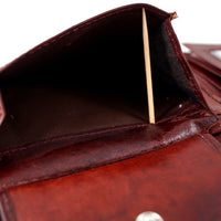 klassische Bifold-Geldbörse aus weichem Echt Leder