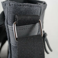 Unisex Messenger Bag aus Canvas mit Überwurf und langem Gurt