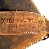 Vintage Aktentasche aus Pull-Up Büffelleder mit Luxusausstattung