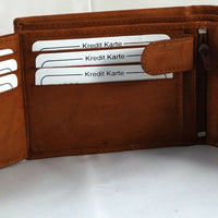 klassische Bifold-Geldbörse aus weichem Echt Leder