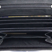 klassische Damengeldbörse aus weichem Rindsleder mit RFID-Blocker