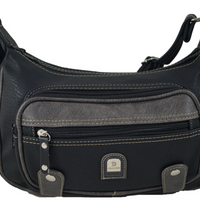 kompakte Handtasche mit 2 Fächern für jeden Tag