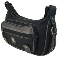 kompakte Handtasche mit 2 Fächern für jeden Tag