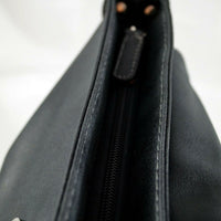 große Umhängetasche aus Kunstleder in Wildlederoptik