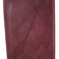 kompakte kleine Brieftasche für Karten und Dokumente, Rindsleder