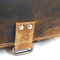 Vintage Aktentasche aus Pull-Up Büffelleder mit Luxusausstattung