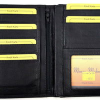 Klassische Brieftasche aus Rindsleder - RFID-safe