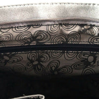 große Umhängetasche aus Kunstleder in Wildlederoptik