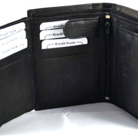 Klassische Bifold-Börse aus weichem Echt Leder