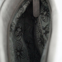 flache Umhängetasche in Wildlederoptik