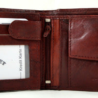 klassische Bifold-Geldbörse aus weichem Echt Leder