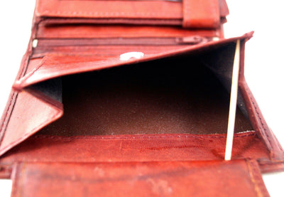 Klassische Bifold-Börse aus weichem Echt Leder
