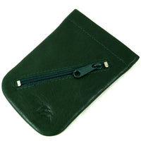 Schlüsselglocke mit Außenfach aus poliertem Echt Leder