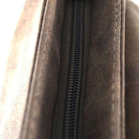 große Umhängetasche aus Kunstleder in Wildlederoptik