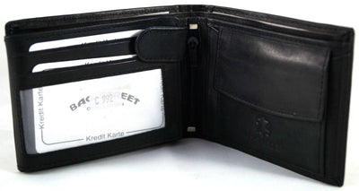 klassische Bifold-Geldbörse aus weichem Echt Leder