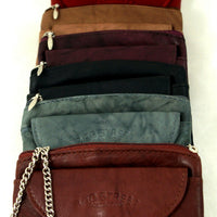 Schlüsseletui aus weichem Echt Leder mit 2 Schlüsselringen