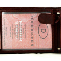 klassische Bifold-Geldbörse aus weichem Echt Leder