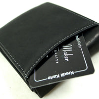 Geldbörse aus Rindleder im Querformat mit RFID-Blocker