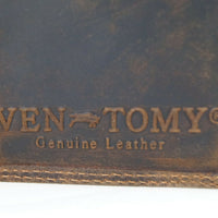 flache Geldbörse nur für Scheine und Karten, Büffelleder RFID-safe