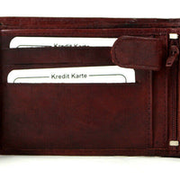 klassische Bifold-Geldbörse aus weichem Echt Leder