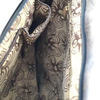 große Umhängetasche aus Kunstleder in Wildlederoptik