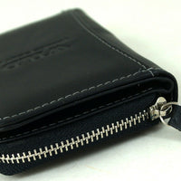 kleine Geldbörse mit Reißverschlussmünzfach, Außenfach und RFID-Blocker