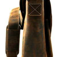 Vintage Aktentasche aus Pull-Up Büffelleder mit Luxusausstattung