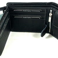 Geldbörse aus Rindleder im Querformat mit RFID-Blocker