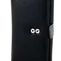 XXL-Damengeldbörse aus weichem Rindsleder mit 17 Kartenfächern und RFID-Blocker