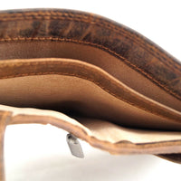 Geldbörse aus Büffelleder mit RFID-Blocker und Volllederausstattung