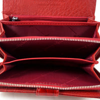 Luxus-Geldbörse aus Lackleder in Krokooptik