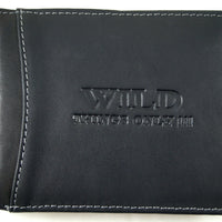 Geldbörse aus Rindleder im Querformat mit RFID-Blocker