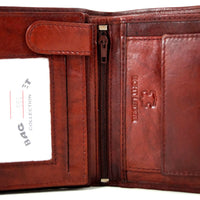 Klassische Bifold-Börse aus weichem Echt Leder