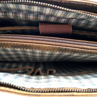 Vintage Aktentasche aus Pull-Up Büffelleder mit Luxusausstattung