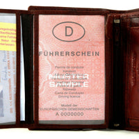 Klassische Bifold-Börse aus weichem Echt Leder