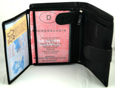 Geldbörse aus weichem Echt Leder mit Außenriegel