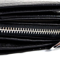 Luxus-Geldbörse aus Lackleder in Krokooptik mit RFID-Blocker