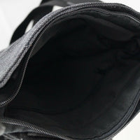 Unisex Messenger Bag aus Canvas mit Überwurf und langem Gurt